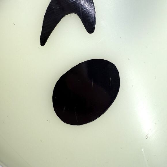 2 Candy Glow In The Dark Halloween Pail Bucket Handle Trick Treat Face 7 in Vtg - Picture 9 of 10